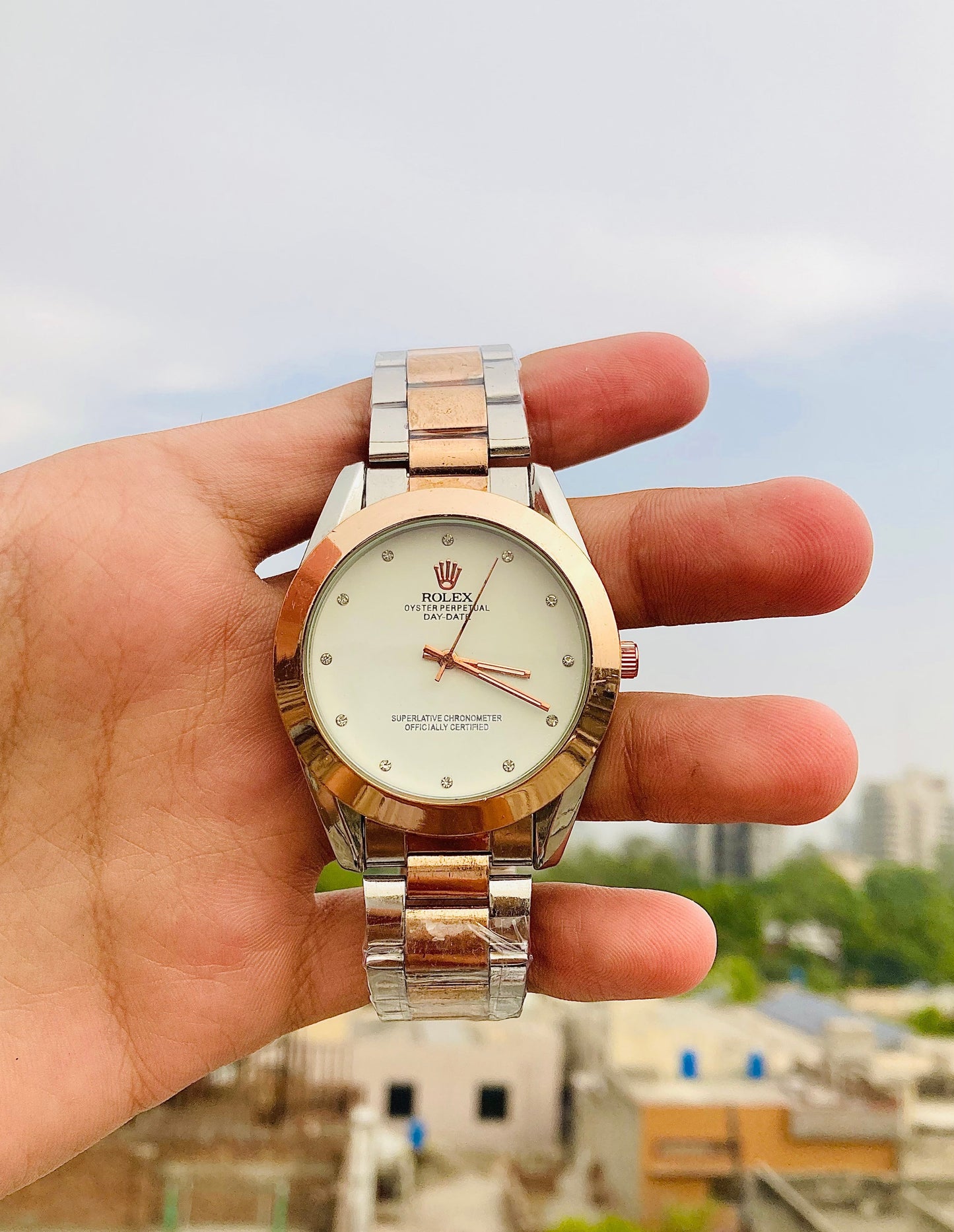 Rolex Daydate (White) Timexion.pk 